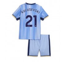 Tottenham Hotspur Dejan Kulusevski #21 Koszulka Wyjazdowa dzieci 2024-25 Krótki Rękaw (+ krótkie spodenki)